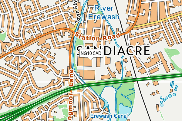 NG10 5AD map - OS VectorMap District (Ordnance Survey)