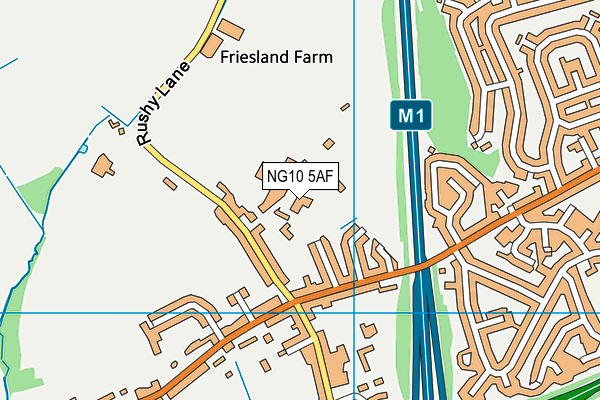 Friesland School map (NG10 5AF) - OS VectorMap District (Ordnance Survey)