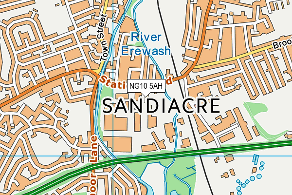 NG10 5AH map - OS VectorMap District (Ordnance Survey)