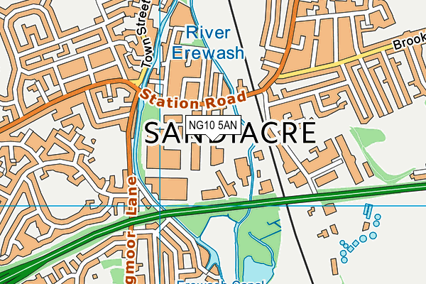 NG10 5AN map - OS VectorMap District (Ordnance Survey)