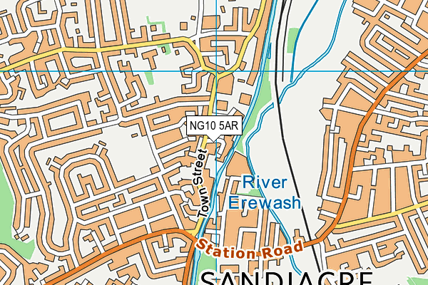 NG10 5AR map - OS VectorMap District (Ordnance Survey)