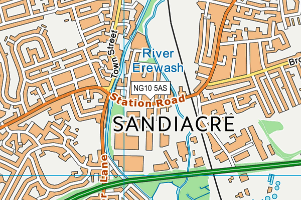 NG10 5AS map - OS VectorMap District (Ordnance Survey)