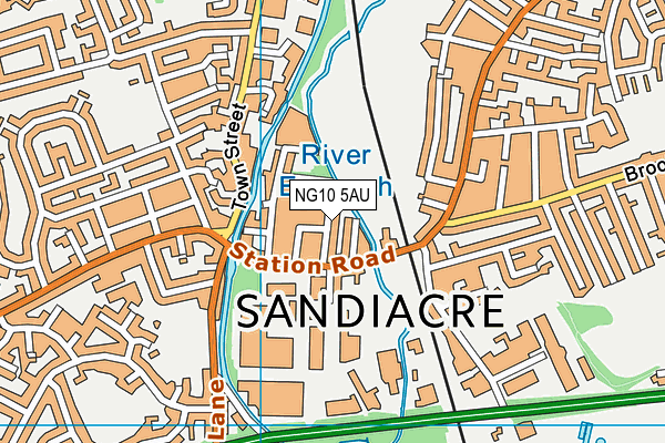 NG10 5AU map - OS VectorMap District (Ordnance Survey)