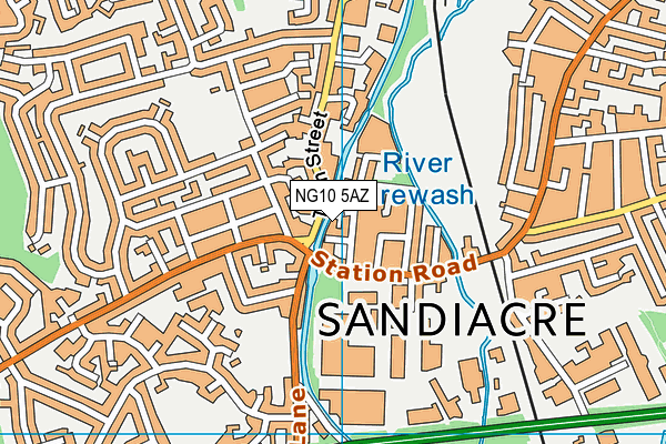 NG10 5AZ map - OS VectorMap District (Ordnance Survey)