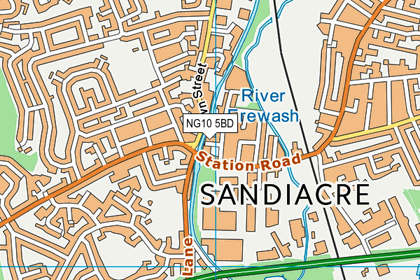 NG10 5BD map - OS VectorMap District (Ordnance Survey)