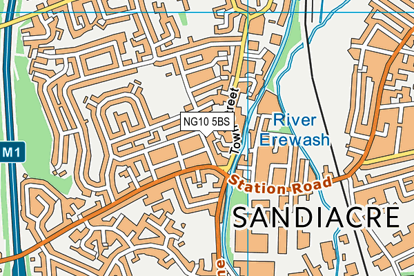 NG10 5BS map - OS VectorMap District (Ordnance Survey)