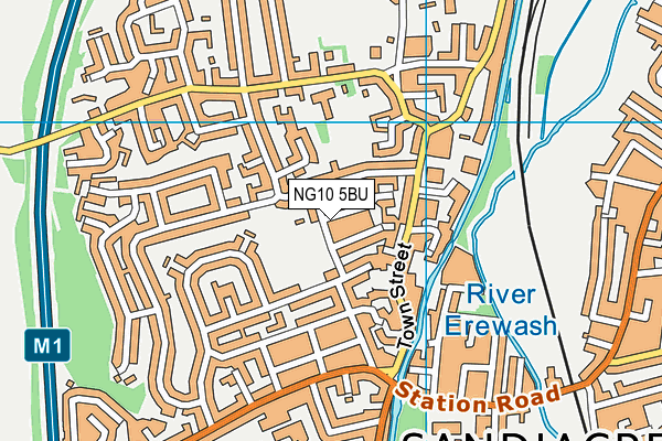 NG10 5BU map - OS VectorMap District (Ordnance Survey)