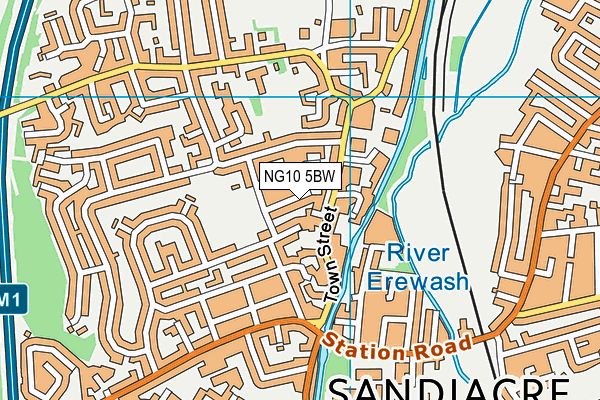NG10 5BW map - OS VectorMap District (Ordnance Survey)