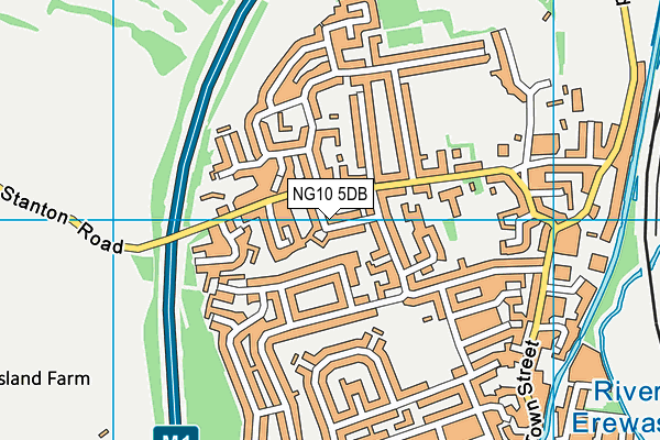 NG10 5DB map - OS VectorMap District (Ordnance Survey)