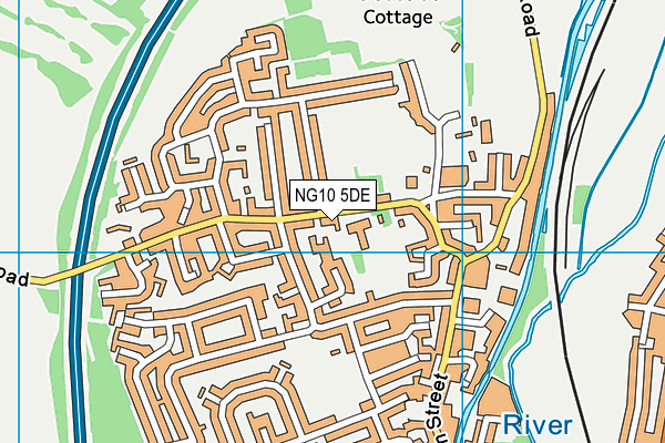 NG10 5DE map - OS VectorMap District (Ordnance Survey)