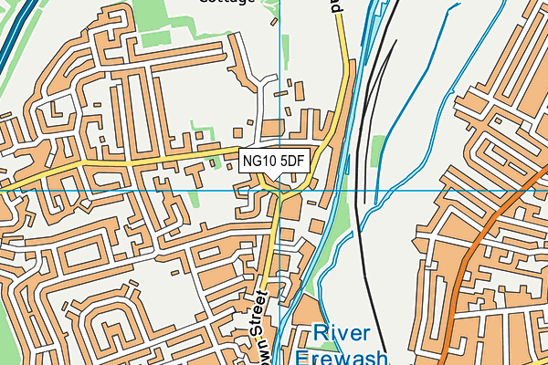 NG10 5DF map - OS VectorMap District (Ordnance Survey)