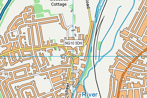 NG10 5DH map - OS VectorMap District (Ordnance Survey)