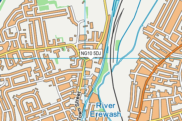NG10 5DJ map - OS VectorMap District (Ordnance Survey)