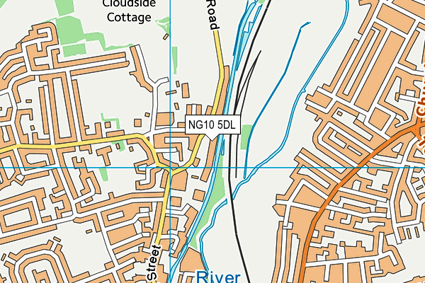 NG10 5DL map - OS VectorMap District (Ordnance Survey)