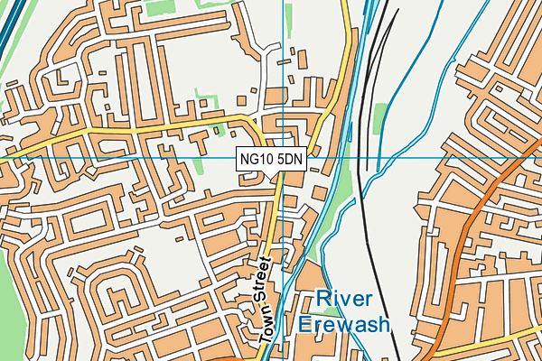 NG10 5DN map - OS VectorMap District (Ordnance Survey)