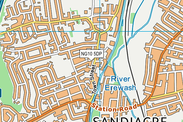 NG10 5DP map - OS VectorMap District (Ordnance Survey)