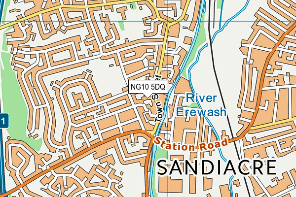 NG10 5DQ map - OS VectorMap District (Ordnance Survey)