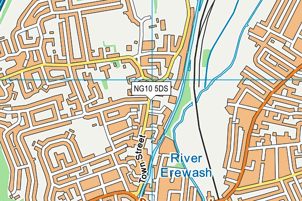 NG10 5DS map - OS VectorMap District (Ordnance Survey)