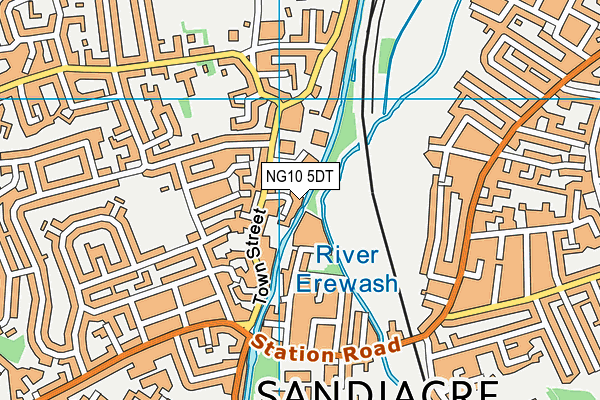 NG10 5DT map - OS VectorMap District (Ordnance Survey)