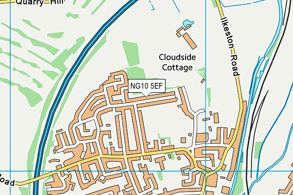 NG10 5EF map - OS VectorMap District (Ordnance Survey)