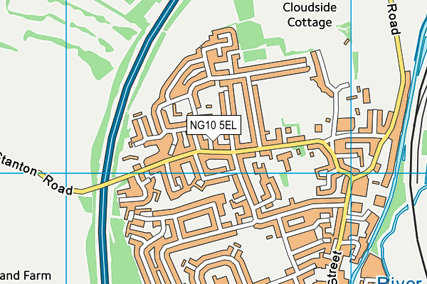NG10 5EL map - OS VectorMap District (Ordnance Survey)