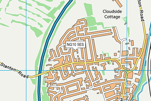 NG10 5ES map - OS VectorMap District (Ordnance Survey)