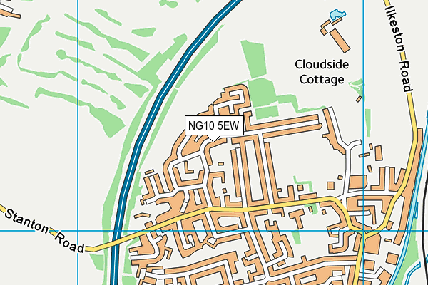 NG10 5EW map - OS VectorMap District (Ordnance Survey)