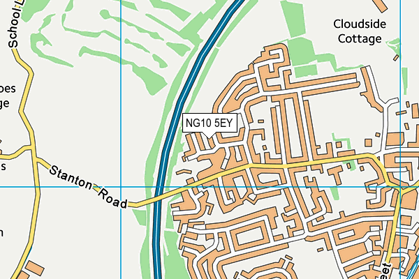 NG10 5EY map - OS VectorMap District (Ordnance Survey)