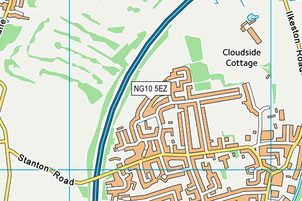 NG10 5EZ map - OS VectorMap District (Ordnance Survey)