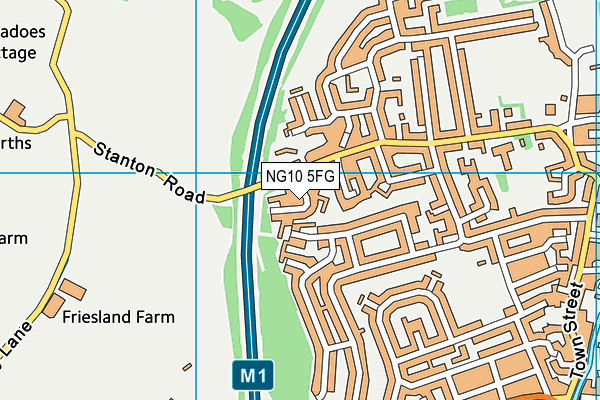 NG10 5FG map - OS VectorMap District (Ordnance Survey)