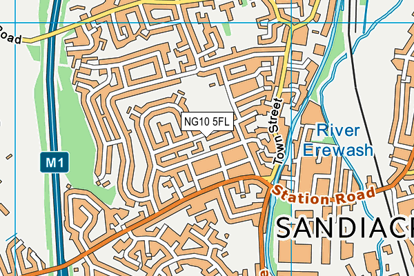 NG10 5FL map - OS VectorMap District (Ordnance Survey)