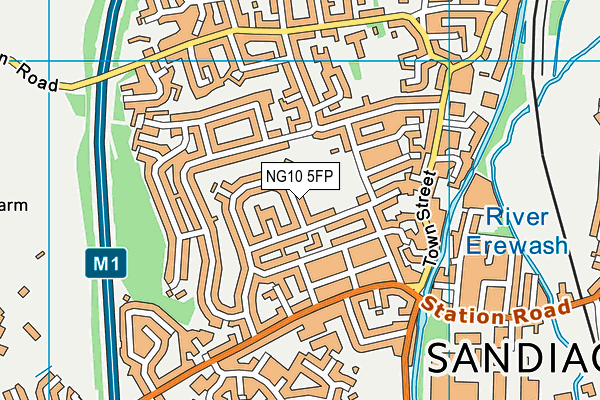 NG10 5FP map - OS VectorMap District (Ordnance Survey)