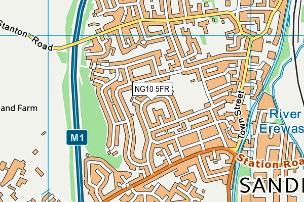 NG10 5FR map - OS VectorMap District (Ordnance Survey)