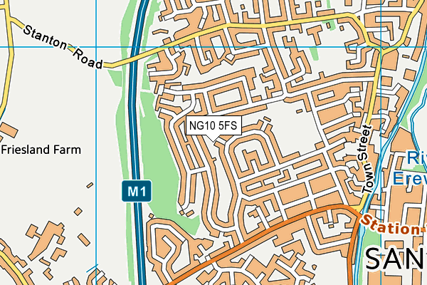 NG10 5FS map - OS VectorMap District (Ordnance Survey)