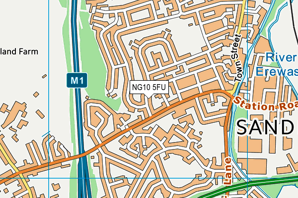 NG10 5FU map - OS VectorMap District (Ordnance Survey)