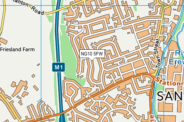 NG10 5FW map - OS VectorMap District (Ordnance Survey)