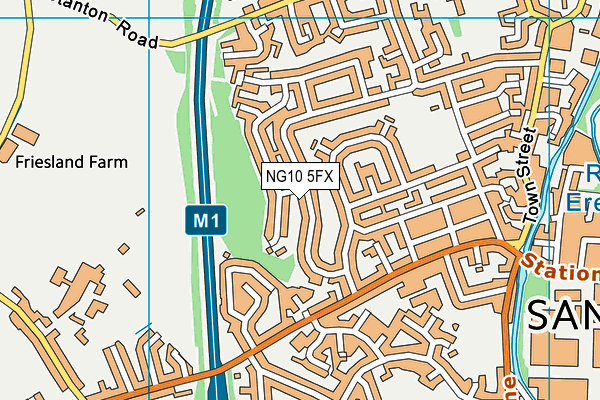 NG10 5FX map - OS VectorMap District (Ordnance Survey)