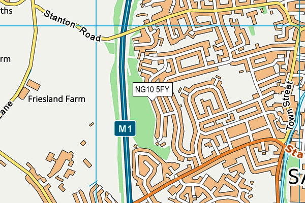 NG10 5FY map - OS VectorMap District (Ordnance Survey)