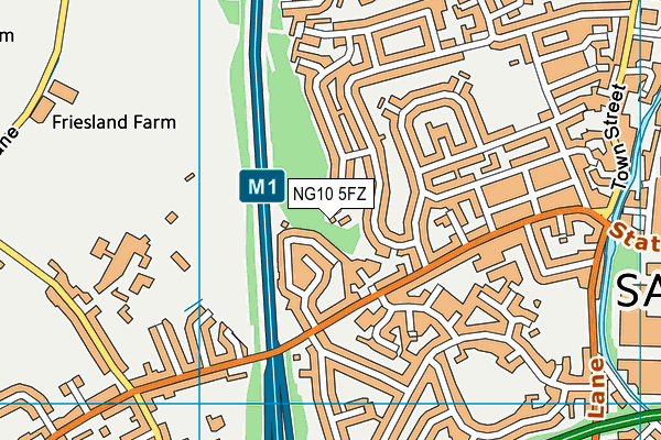 NG10 5FZ map - OS VectorMap District (Ordnance Survey)