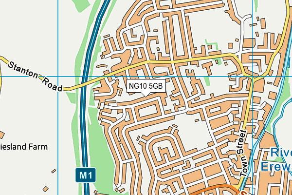 NG10 5GB map - OS VectorMap District (Ordnance Survey)