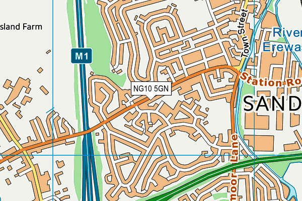 NG10 5GN map - OS VectorMap District (Ordnance Survey)