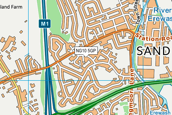 NG10 5GP map - OS VectorMap District (Ordnance Survey)