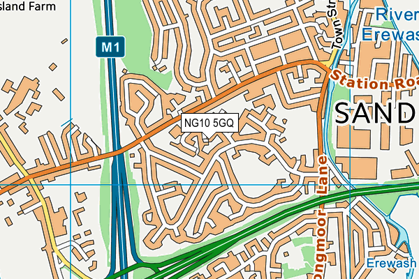 NG10 5GQ map - OS VectorMap District (Ordnance Survey)