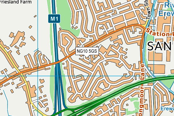 NG10 5GS map - OS VectorMap District (Ordnance Survey)