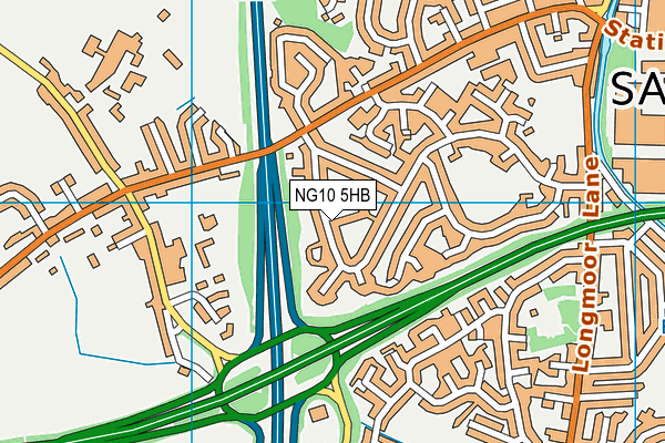 NG10 5HB map - OS VectorMap District (Ordnance Survey)