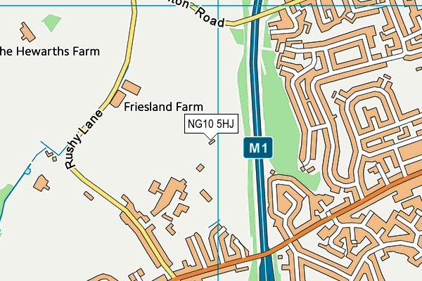 NG10 5HJ map - OS VectorMap District (Ordnance Survey)