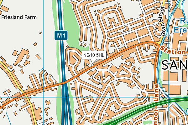 NG10 5HL map - OS VectorMap District (Ordnance Survey)