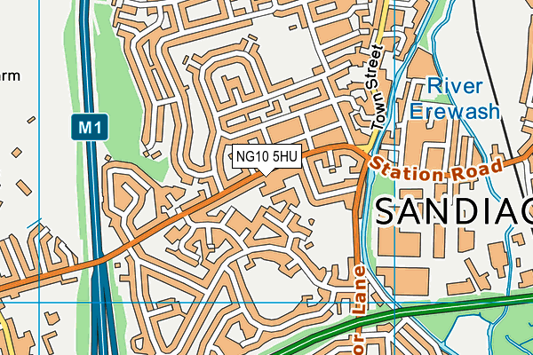 NG10 5HU map - OS VectorMap District (Ordnance Survey)