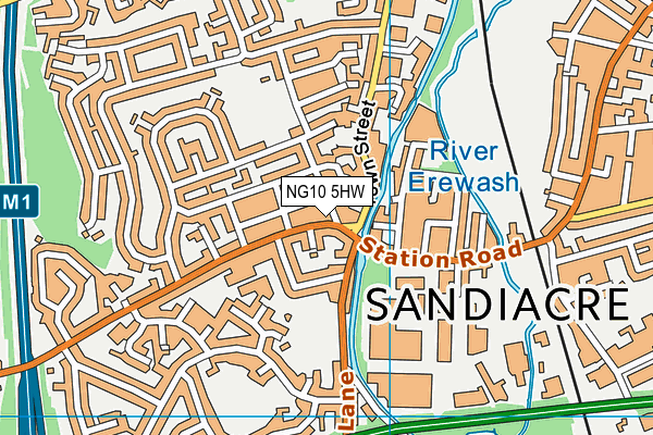 NG10 5HW map - OS VectorMap District (Ordnance Survey)