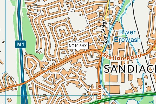 NG10 5HX map - OS VectorMap District (Ordnance Survey)